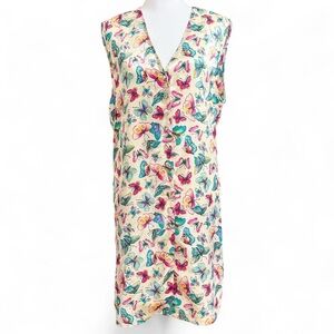 Vintage Kathryn Floral Butterfly Sleeveless Dress